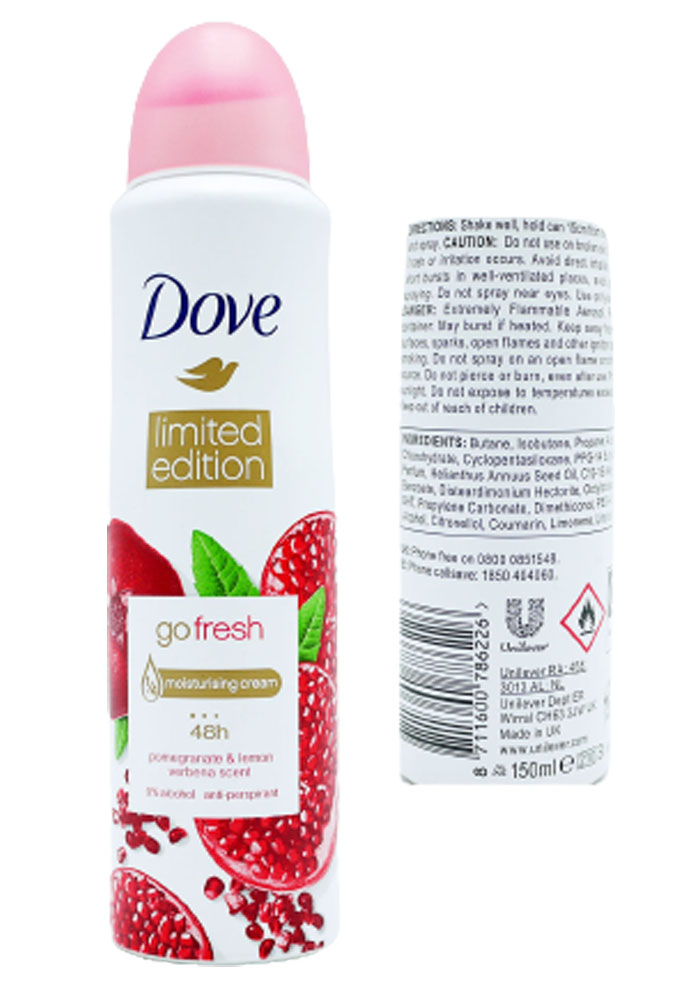 Женские дезодоранты DOVE deospray 150ml go fresh pomegranate ...